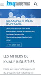 Mobile Screenshot of knauf-industries.com